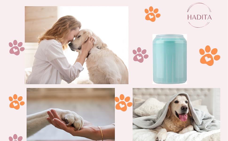 Очищувач для лап собак - гігієна для подушечок лап (Синій, L)