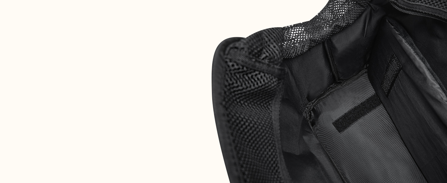 Транспортна сумка для собак та котів Eyein - чорна, до 5,5 кг, з кишенями та страхувальним ремінцем