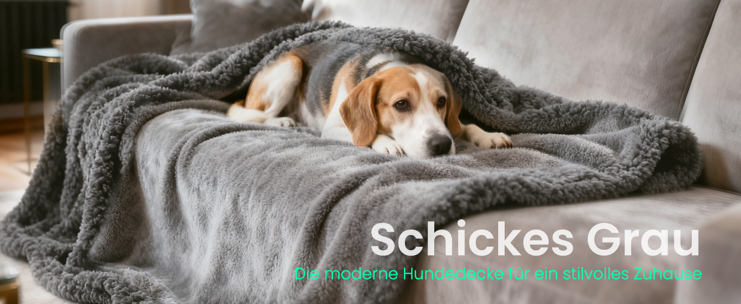 Водонепроникний плед для собак Mora Pets, Extra Dick & Super Warm, 203x152 см, сірий