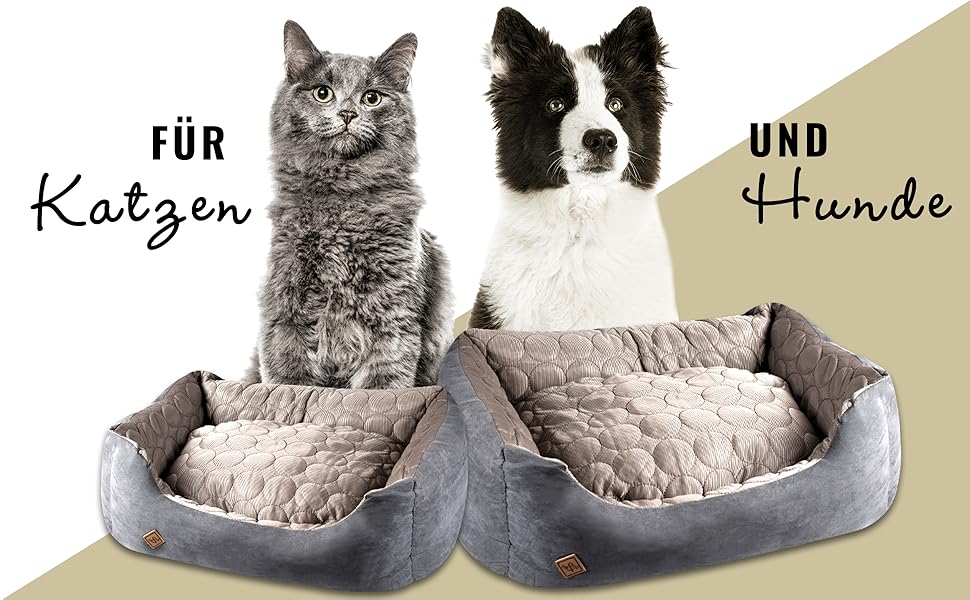 Ліжко для собак Ne&no® 2 в 1: охолоджуючий та зігріваючий матеріал, середні породи, 80x60 см, миється. Персоналізоване собаче ліжечко, блакитне, 35x45 см