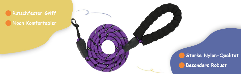 Шлейка для собак середніх порід FURRYFECTION, анти-тяга, регульована, з лінійкою, оксфорд, фіолетовий, M