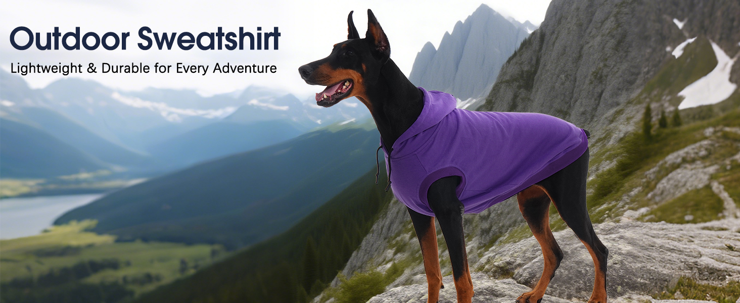 Світшот для собак IECOii з капюшоном, рожевий, розміри M-4XL (обхват грудей 83 см)