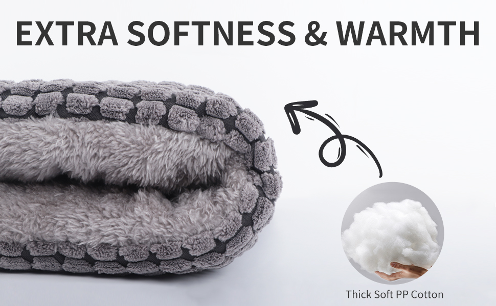 М'яке та тепле ліжко для собак: килимок-матрац для домашніх тварин, зручний, двосторонній, легко миється, розмір 75x50 см, колір хакі