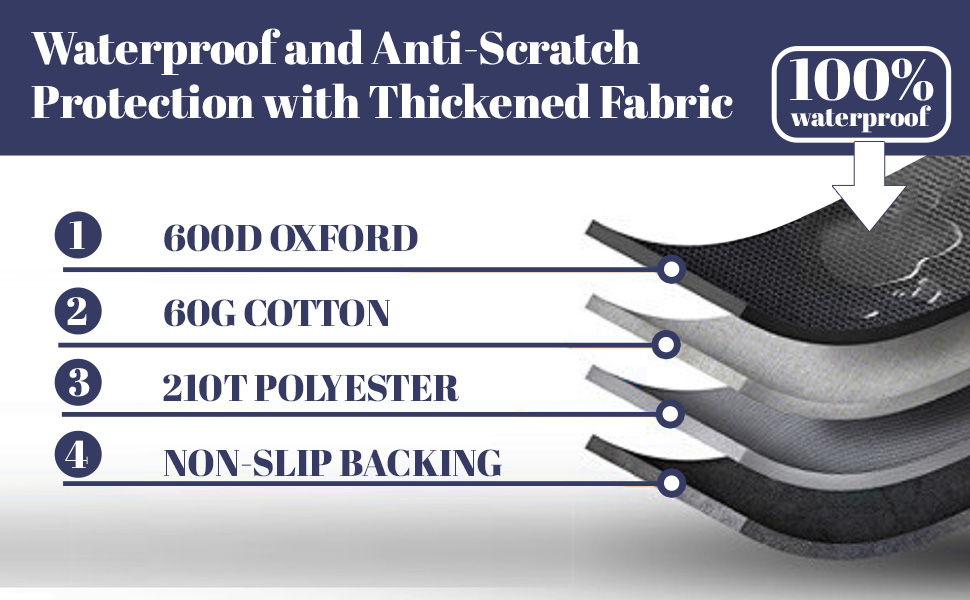 Накладка на сидіння авто для собак, 135x120 см, водонепроникна, з кріпленням, універсальна