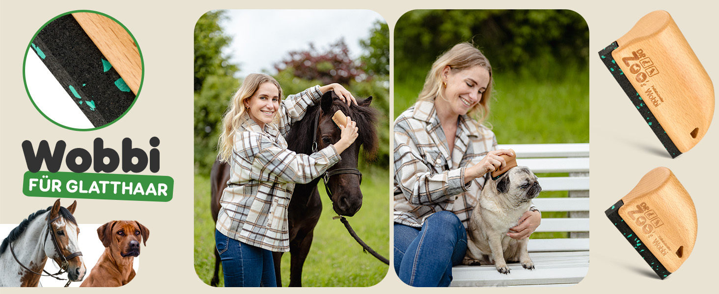 Дзеркальна щітка для собак DR Zoo 'Robbi' – ідеальна для грумінгу, видаляє підшерсток та короткий пух