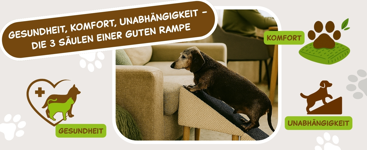 Сходи для собак Outentin – розкладні, з неслизьким покриттям, для маленьких та великих собак, до дивану та ліжка, стабільні, складані, 36 см, сірий графіт