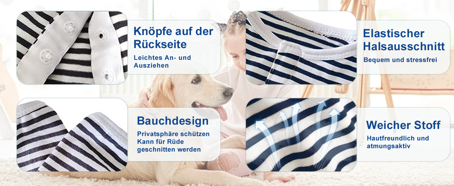 Тільце для собак після операції Kukaster: захист ран, для собак після кастрації, з отворами для лап, для собак з алергією, випаданням шерсті, після грумінгу, рожево-білий колір, розмір S