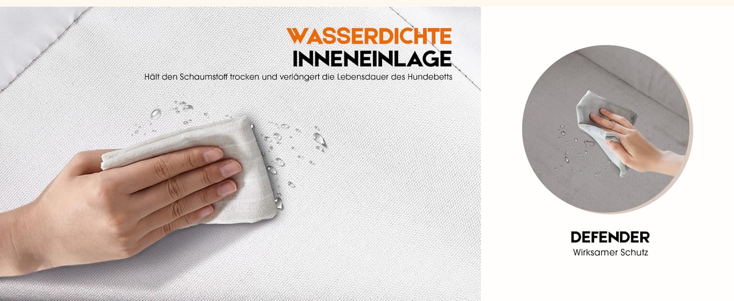 Ортопедичне ліжко для собак XL, корзина для собак, що можна прати, з яєцеподібною піною, водонепроникний диван для собак з неслизьким дном та чотиристоронньою подушкою (117x76x19 см, блакитний)