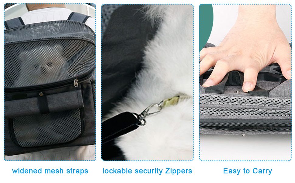 Кошик для собак та котів на велосипед - переноска з адаптером для керма, дихаюча сітка, регульовані ремені, складана для середніх тварин