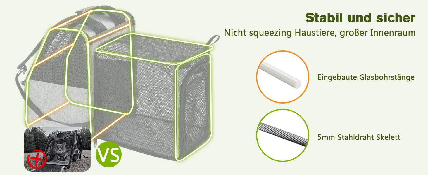 Плед-рюкзак для кота Pecute з сіткою, переноска для тварин, рюкзак для вигулу собак до 6 кг (сірий, розширюваний)