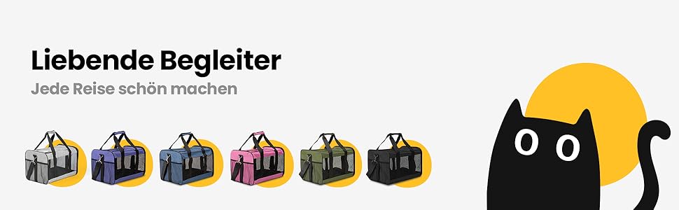 Транспортна переноска для котів та цуценят Conlun - чорна, складна, до 7 кг