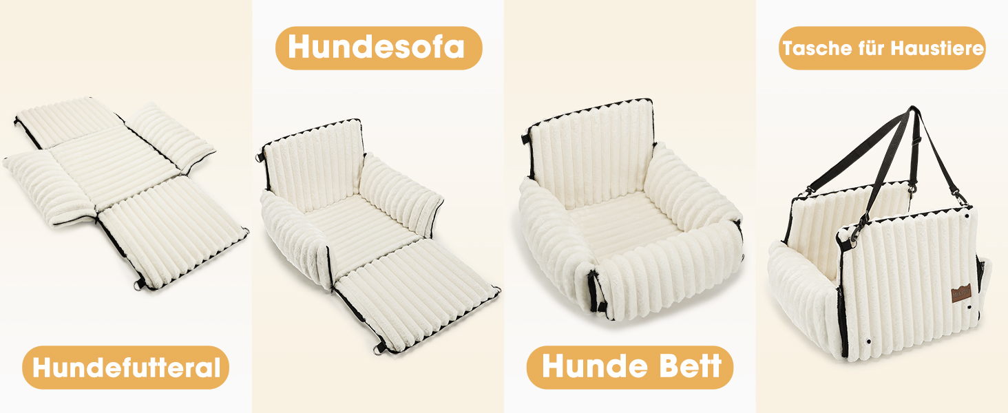 Автомобільне ліжко для собак MIXJOY: комфортне місце на задньому/передньому сидінні, сіре (бежеве)