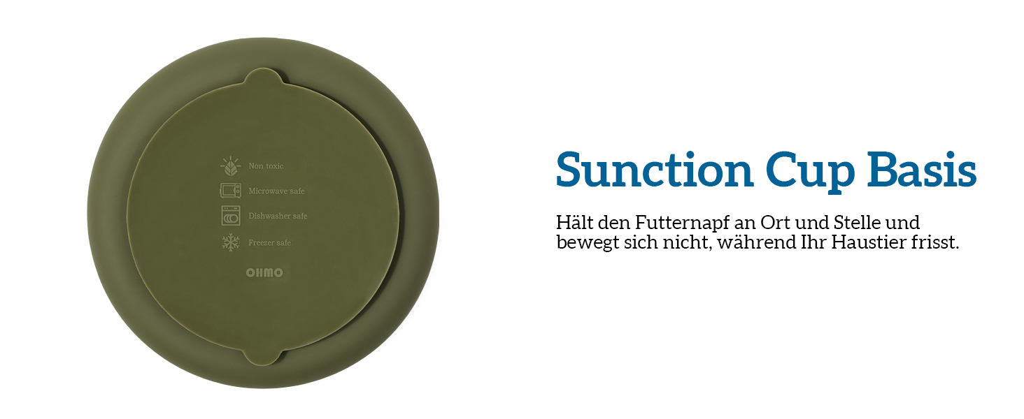 Миска OHMO Anti-Schling Napf для собак (Дерево життя), миска протиковтання для собак, котів, цуценят, здорове харчування, запобігання здуття живота, антиковзаюча, екологічне силікон, світло-зелений, L-Дерево життя