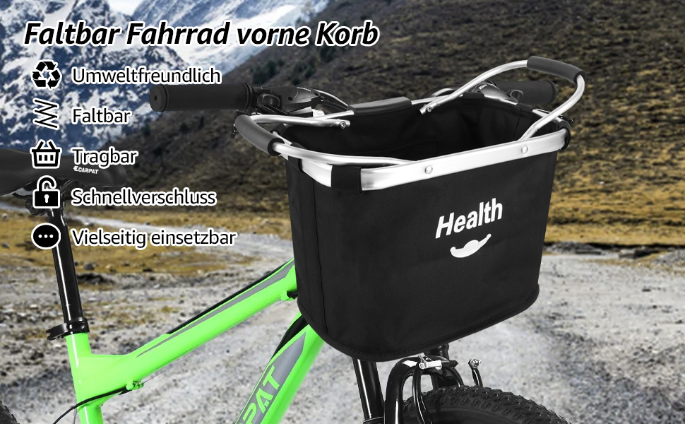 Кошик для велосипеда Faltbar Klickfix: знімний, передній, чорний, для собак, алюмінієвий, з адаптером для керма
