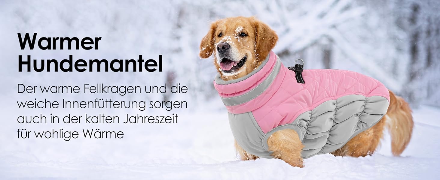 Водонепроникна куртка для собак AOFITEE, теплий зимовий одяг для маленьких собак, з отвором для шлейки, флісова куртка з коміром, світловідбиваюча, сіра, розмір S