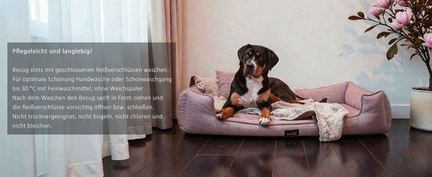 Ортопедичне собаче ліжко Tierlando® Goofy Couture з захистом для матрацу, знімний чохол з меблевої тканини, для собак середніх та великих порід, розмір 90x75 см, сірий колір