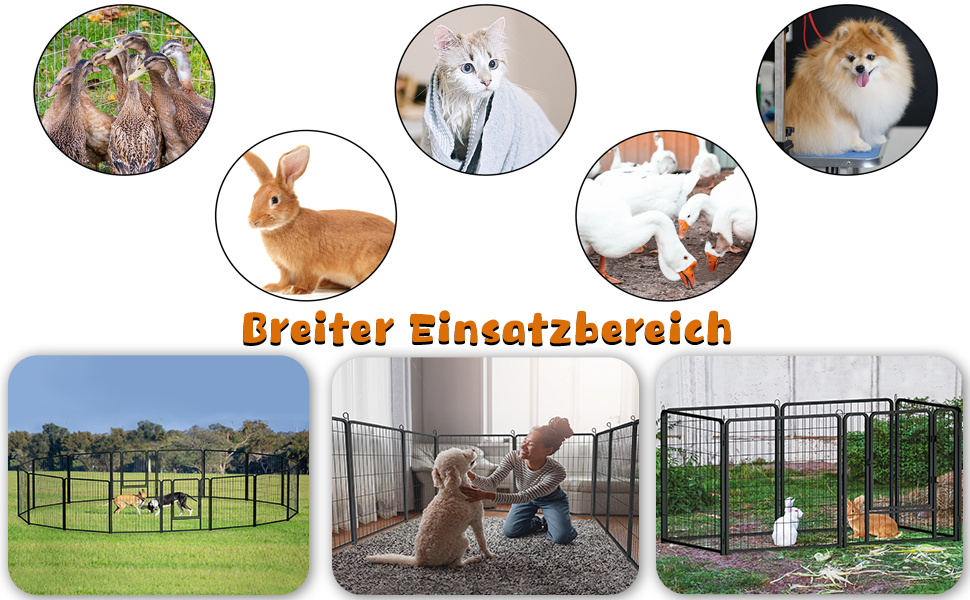 Вольєр для цуценят Froadp 6-TLG, 65 x 80 см: загон для собак, вольєр, огорожа, 6 елементів