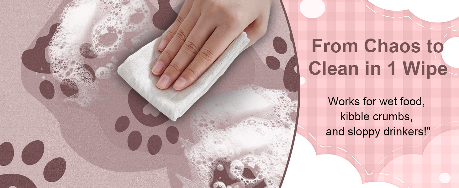 Килимок для годівлі собак Bleswin 30x50 см, водопоглинаючий, антиковзкий, коричневий