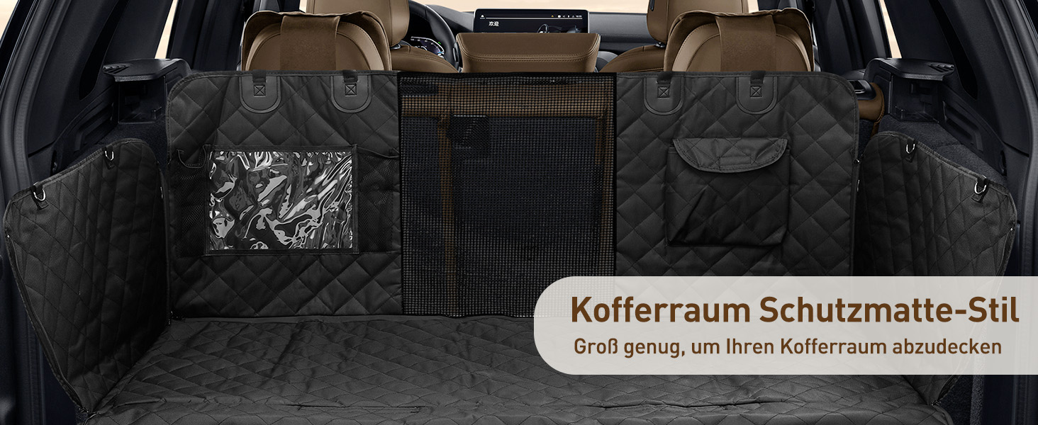 Накидка для собак у машину Gimars, 157x137 см, чорна, водовідштовхувальна, з віконцем