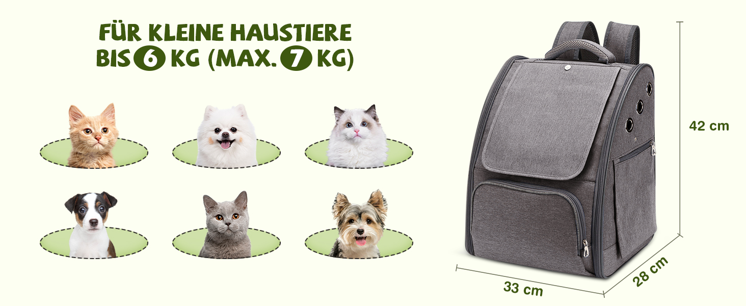 Рюкзак для котів та собак ALLSOPETS, складний, дихаючий, з сонцезахистом, для маленьких котів та собак. Ідеально для подорожей, кемпінгу та походів (Колір: Ягідний рожевий)