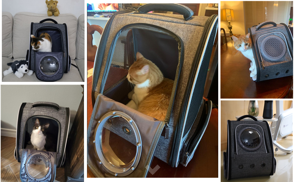 Рюкзак для тварин: переноска для кота/собаки до 10 кг, сірий, дихаючий, для подорожей, схвалений авіакомпаніями