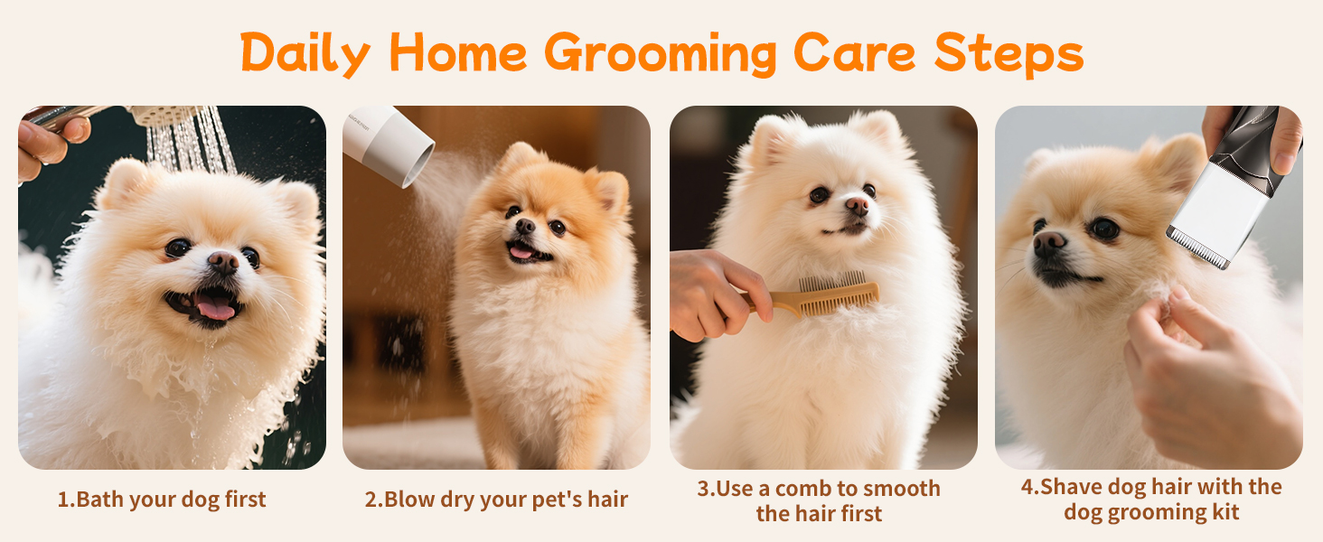 Набір для стрижки собак 4 в 1 Ninonly: тиха, акумуляторна машинка для собак та котів з 4 насадками для тіла, лап, очей та вух. Тример для лап. Колір: Gunmetal