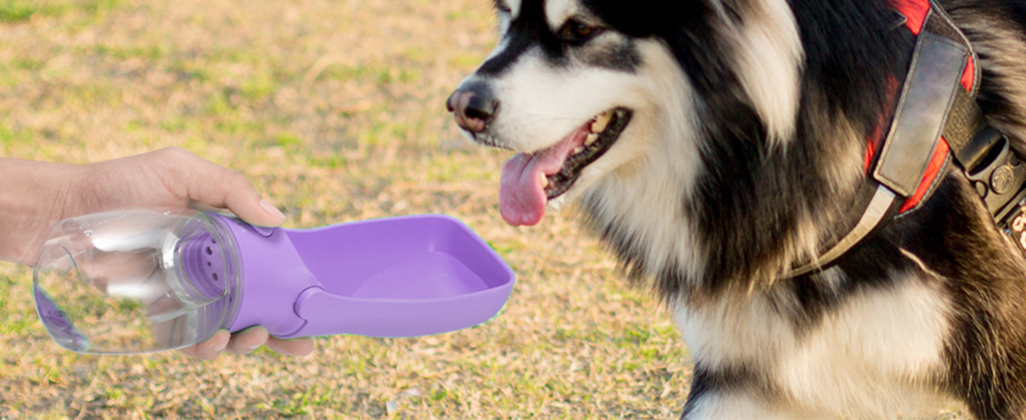 Турбо-пляшка для собак на прогулянці 350мл/570мл - вода для собак, для цуценят, маленьких, середніх та великих собак
