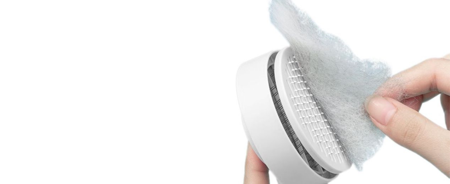 PiuPet® Самоочищуюча щітка для шерсті тварин | Щітка для котів та собак | Інструмент для видалення шерсті