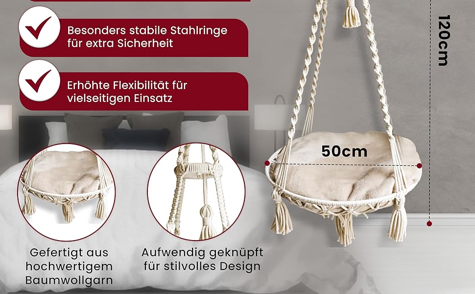 Шоука для котів Parduzi, ручної роботи, натуральний колір, гамак для котів, підвісна лежанка