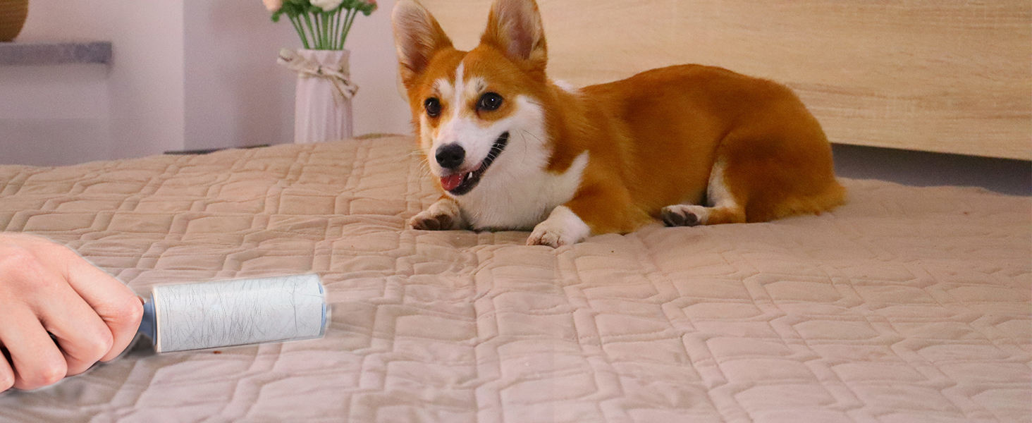 Водонепроникний килимок для собак GYURO - двосторонній, м'який, 97 x 190 см (Хакі) - для великих і маленьких собак, захист дивану, ліжка, авто, придатний для прання