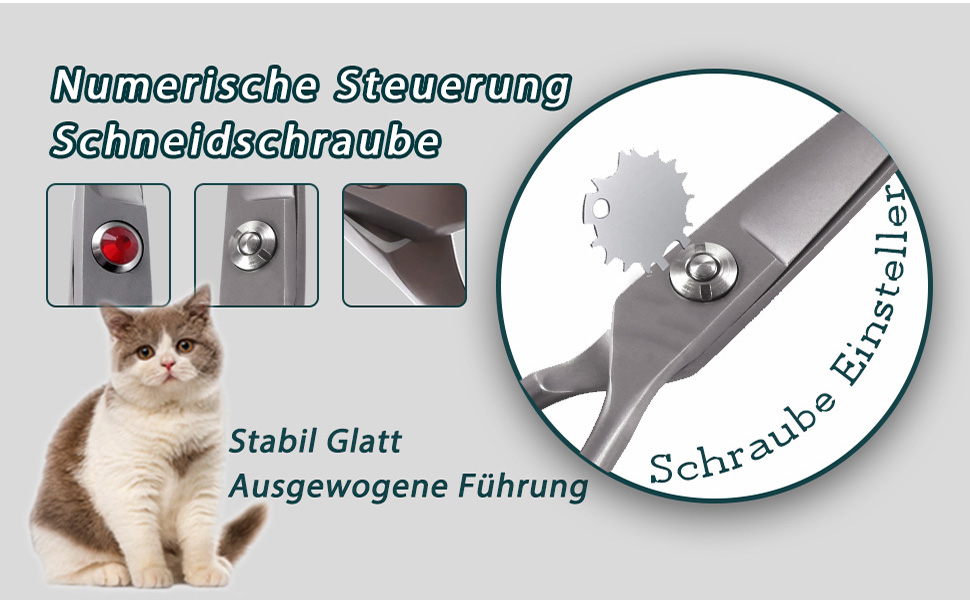 Ножиці для грумінгу собак Purple Dragon Kleine Hundeschere, професійні, з покриттям та демпфером