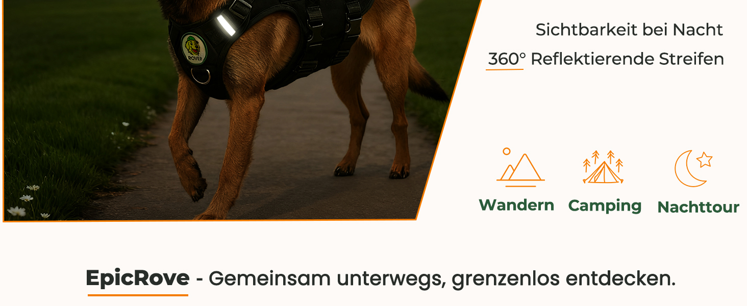 Шлейка для собак EpicRove RoveVest Air, чорна, L – легка, дихаюча, регульована, для прогулянок та активного відпочинку