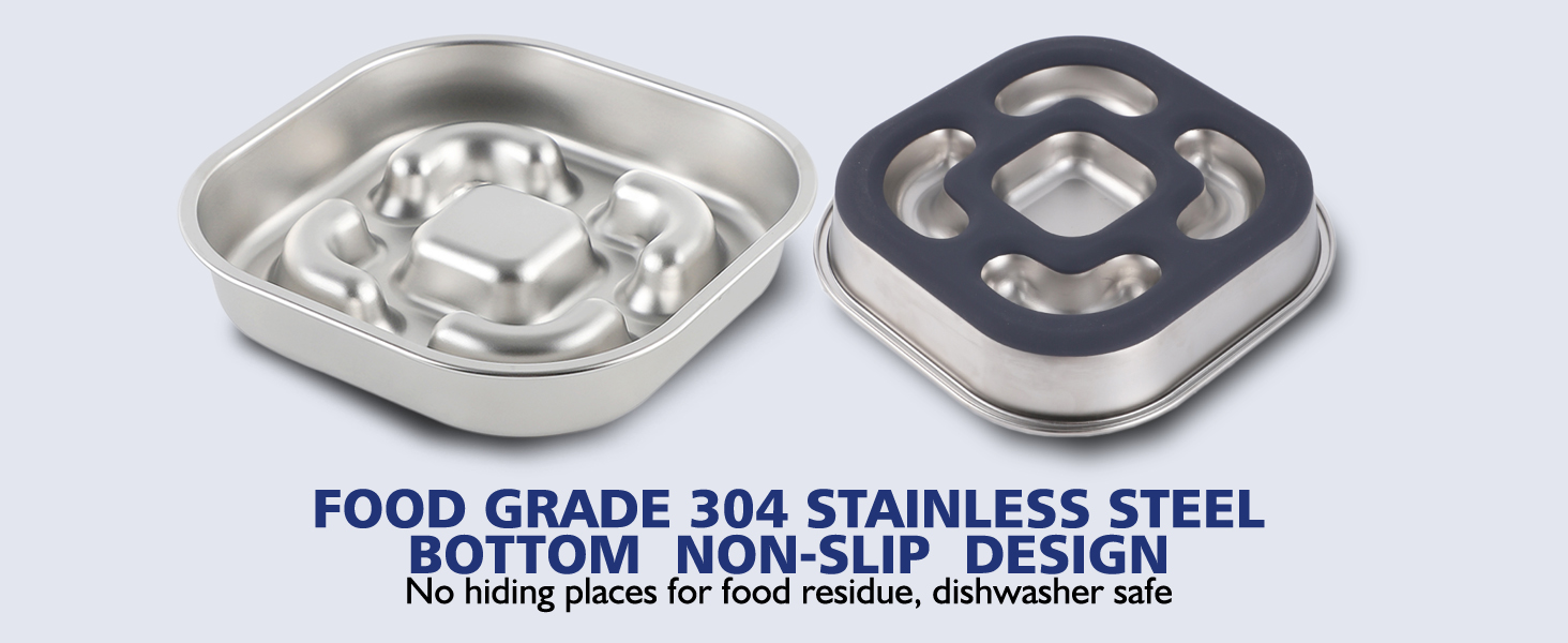 Миска для собак Slow Feeder з гелевими вставками, запобігає ковтання, великі миски для собак, аксесуари для собак, покращує травлення