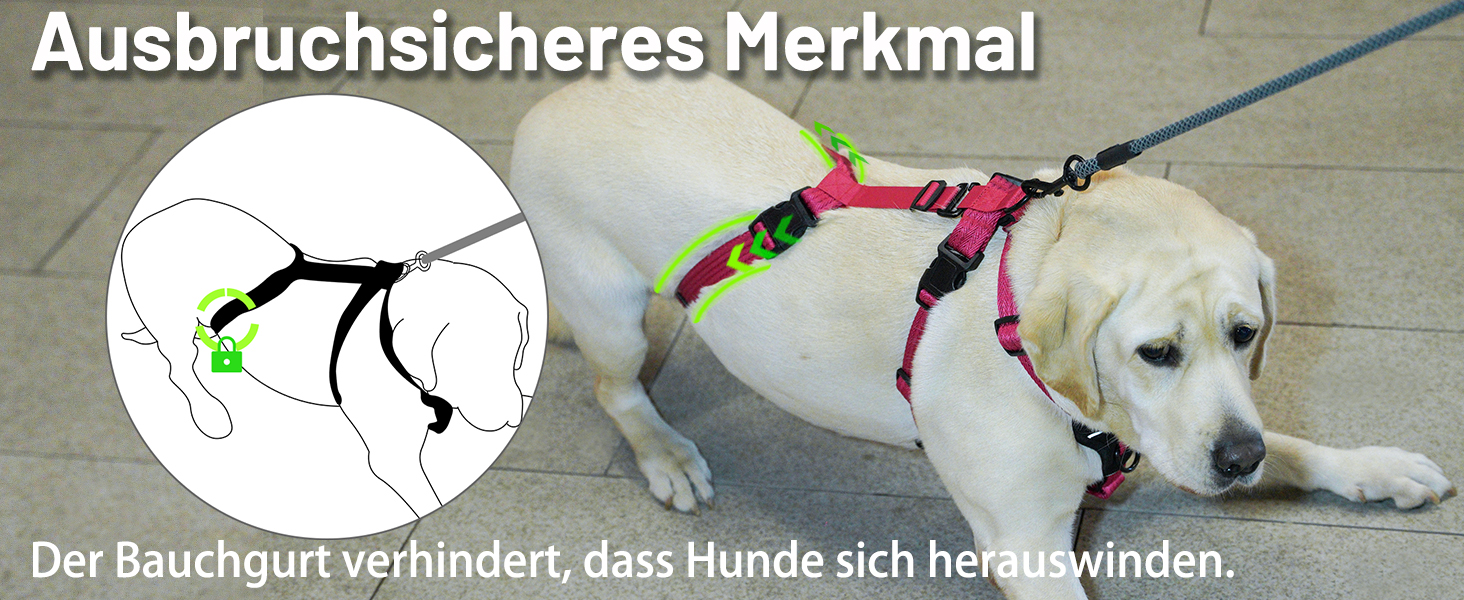 Пауерлд Безпечне обплетення для собак, шлейка від потягування, шлейка від паніки, анти-зламна шлейка для собак, регульована, дихаюча жилетка для маленьких, середніх та великих собак (XL) Екстра Великий (Упаковка з 1), Рожевий