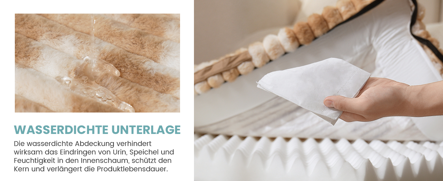 Ортопедичне ліжко для собак XL з штучного хутра, 110x80x17 см, сіре. Знімне, миється, водонепроникне, антиковзаюче.