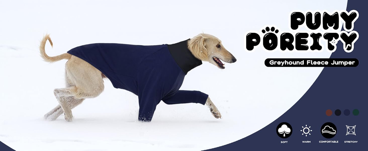 Теплий плед для породистих собак: Віппет, Грейхаунд, інші породи. Плед-піжама, темно-синій, розмір S