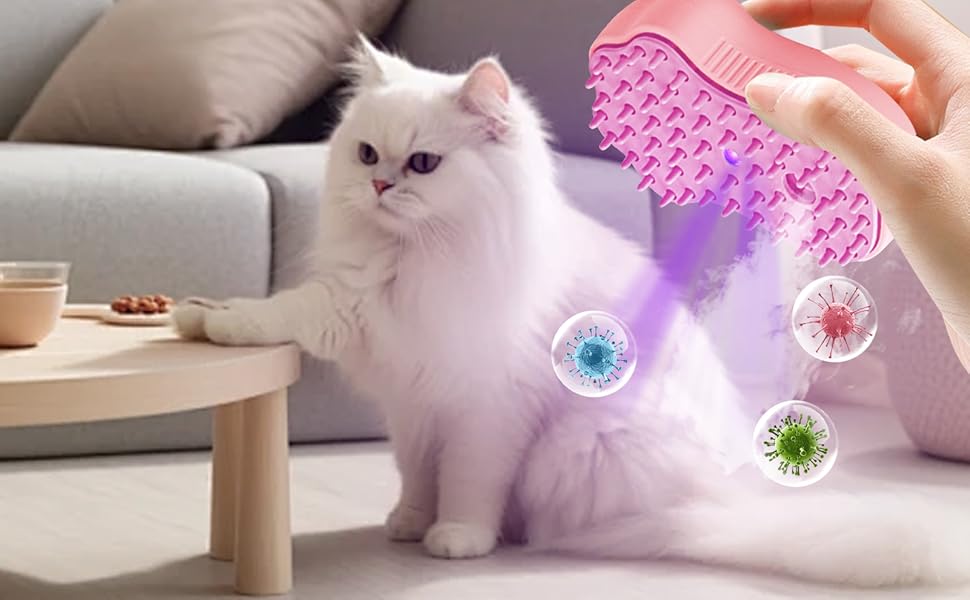 Щітка для котів та собак з водою, самоочисна, для короткої та довгої шерсті, видаляє шерсть, масаж, догляд (рожева, блакитна, зелена)