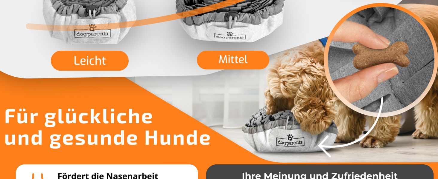 Schnüffelteppich для собак DOGPARENTS® – килимок для пошуку та розваг, міцний, для малих та великих собак, зелений (сірий)