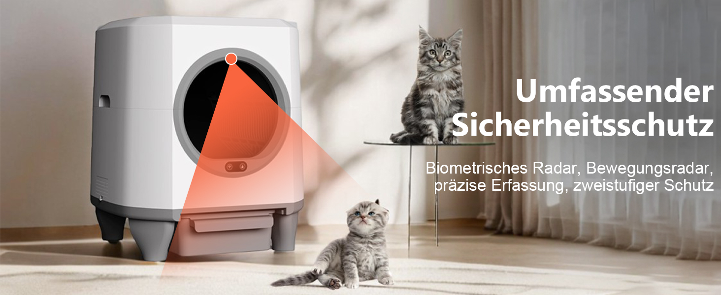 Автоматичний лоток для котів Katzenklo Selbstreinigend, 65л, XXL, з керуванням через додаток, для 2+ котів