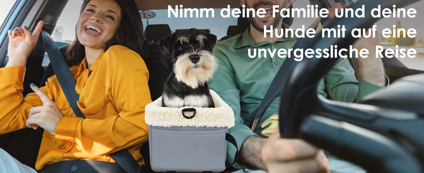 Автокрісло для собак та котів, сіре, до 5.4 кг