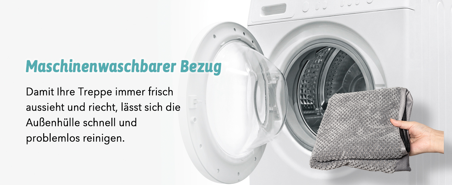 Сходинка для собак, 5 сходинок, 60 см, сіра. Підходить для маленьких собак, котів, ліжко, диван, авто. Виготовлена з високощільним пінопластом, знімний чохол. Розміри: 60x45x45 см