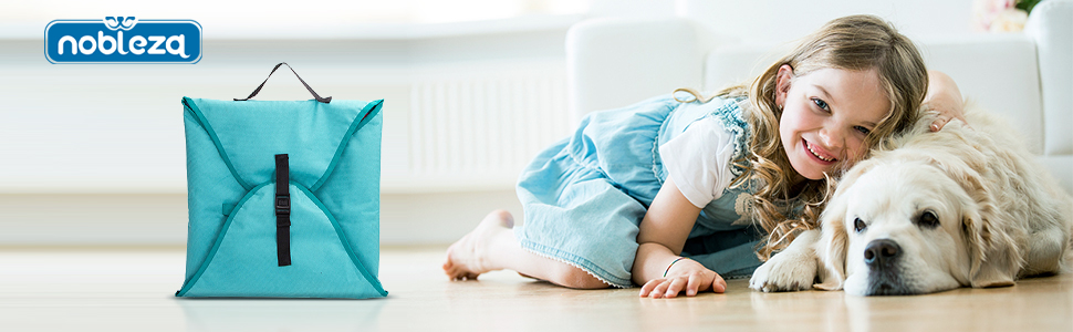 Килимок для собак Nobleza, інтелектуальна іграшка для пошуку їжі, 70x70 см, блакитний