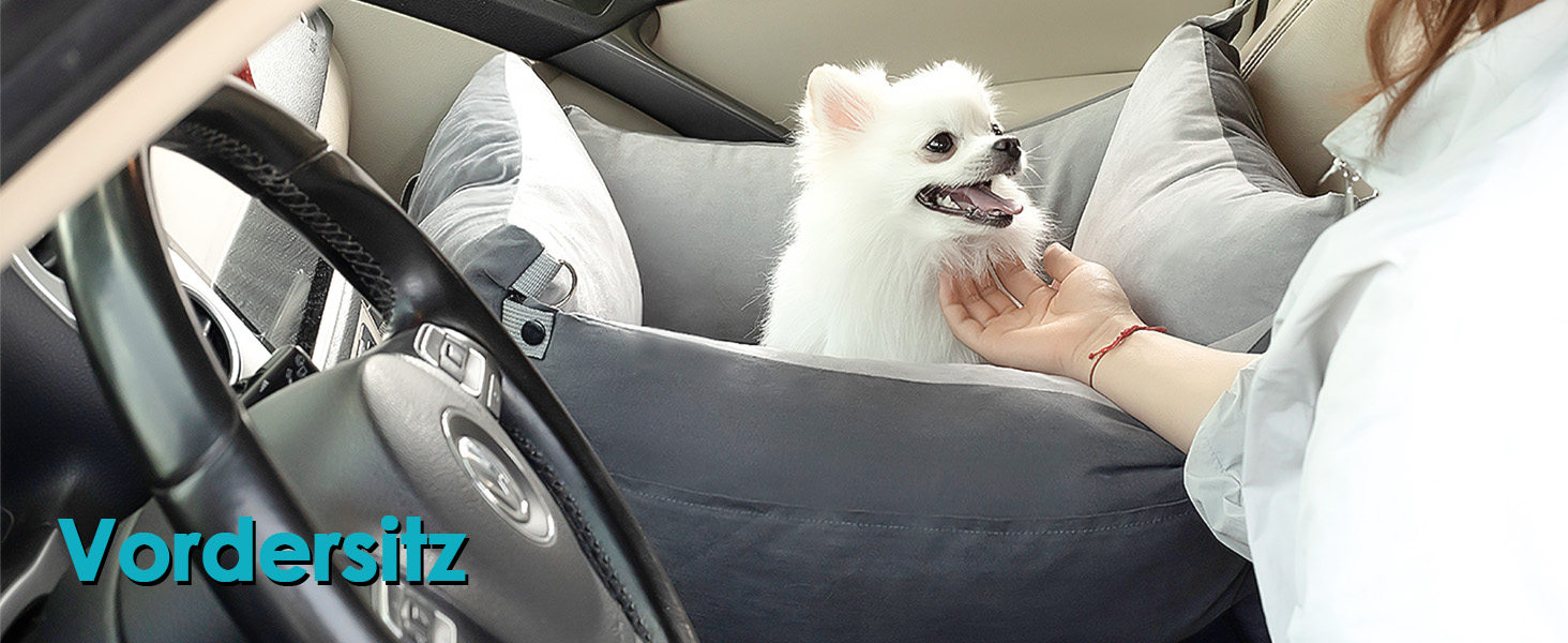 Автомобільний лежак для собак маленьких та середніх порід (до 15 кг), з висувним лежаком, знімний та миючий, з кишенями та ременем безпеки, зелений. Лежак для собак у машину (сірий).