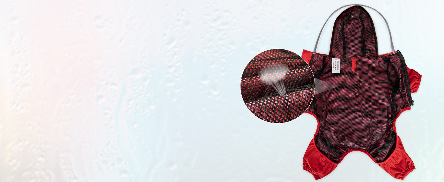 Водонепроникний дощовик для собак Eyein з капюшоном, отворами для шлейки та світловідбиваючими смугами, зручний у пранні та зберіганні, для маленьких собак