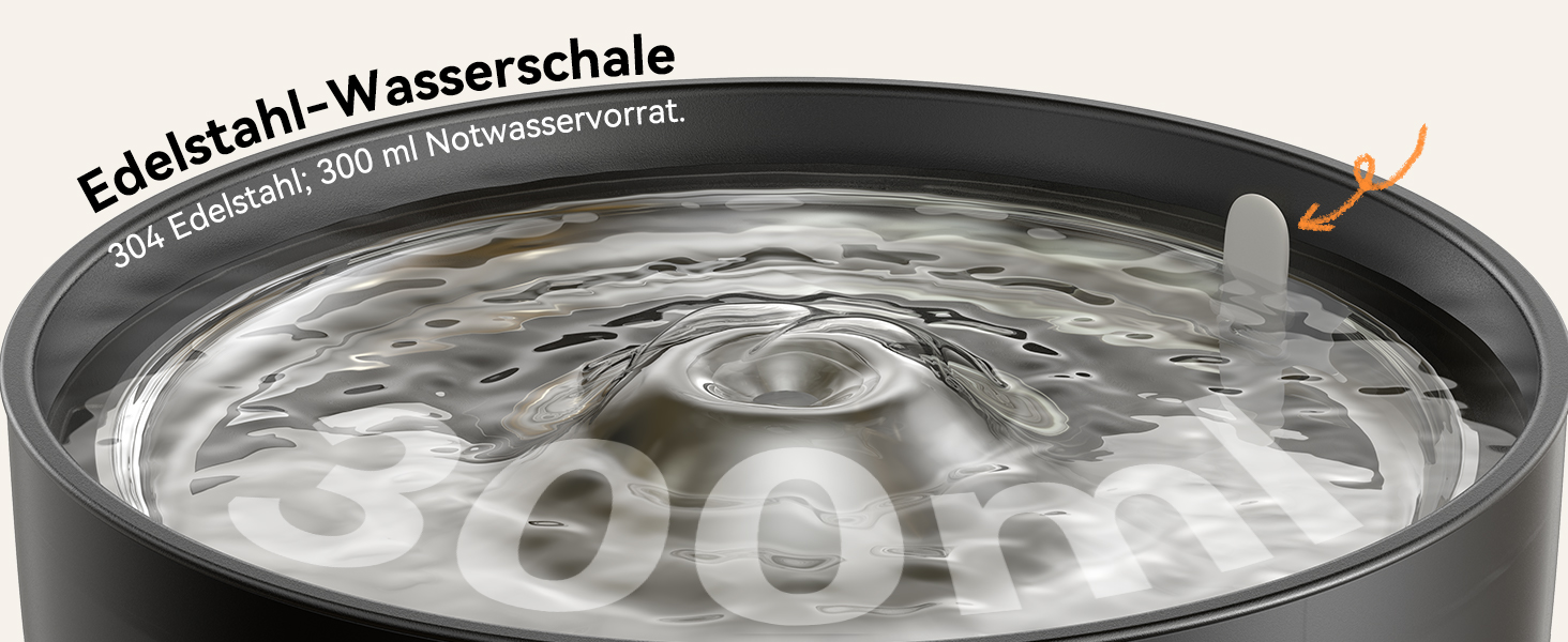 Фонтанчик для котів FEELNEEDY 3L з фільтром з активованого вугілля - фонтанчик для котів з нержавіючої сталі, прозорий резервуар, чорний колір