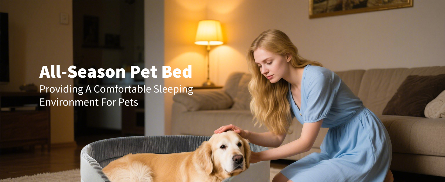 Ортопедичне ліжко для собак PETCUTE середнього розміру, миється, подушка для собак, котячі ліжка, кошик для собак з неслизьким дном, заспокійливе ліжко для домашніх тварин, блакитний+сірий