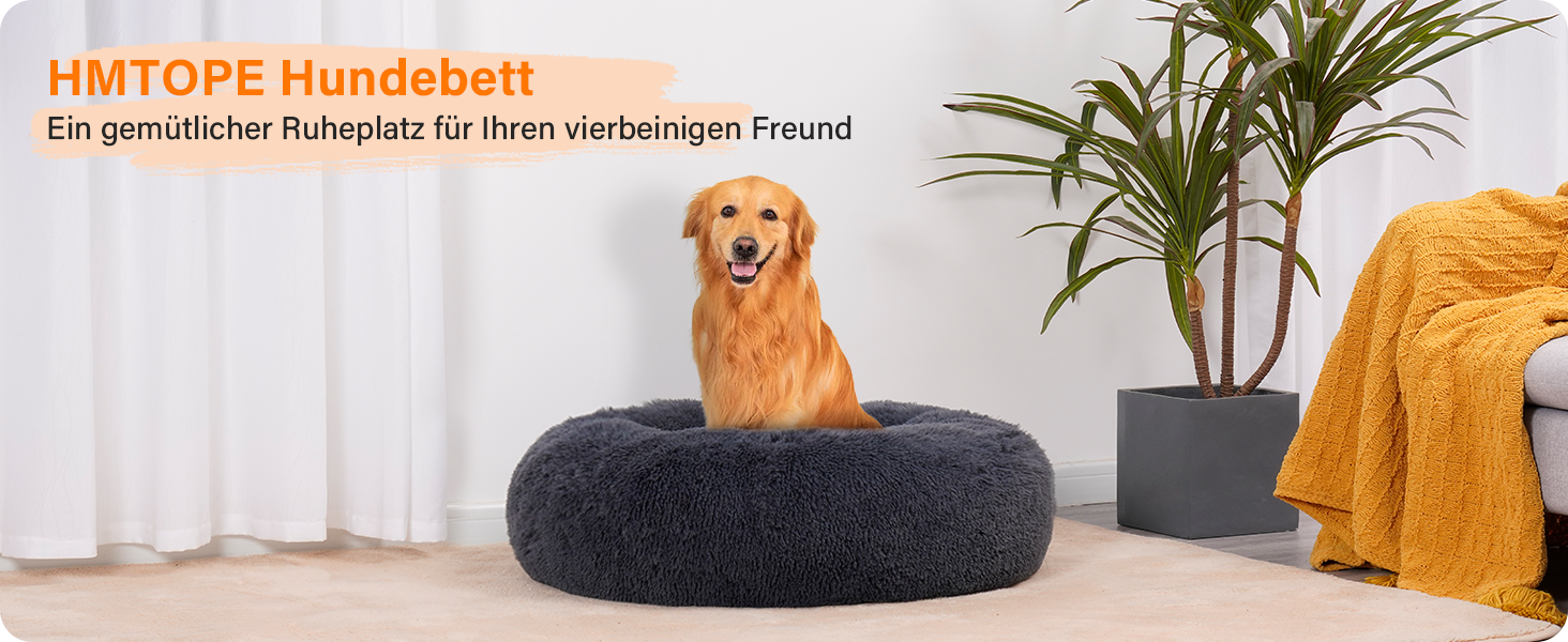 Ортопедичне ліжко для собак, кругле, м'яке, для котів та собак, ліжко-лежанка, кошик для собак, 100 см, темно-сірий, 100x100x20 см