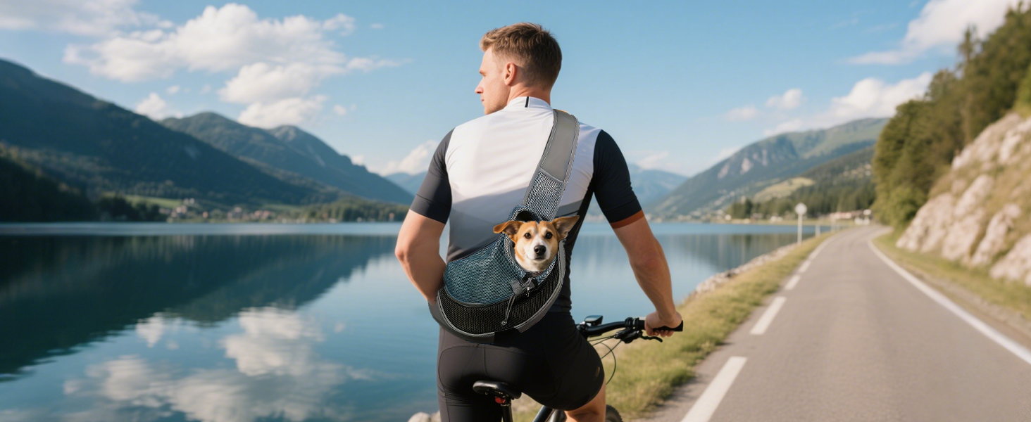 Сумка-переноска для собак та котів XGOPTS, чорна, до 5 кг, регульована, дихаюча, для прогулянок на вулиці