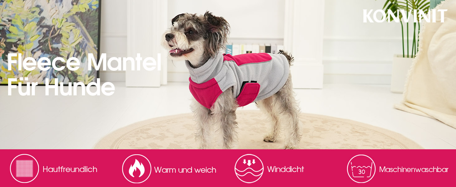 Теплий флісовий пуловер для собак - зимовий пуловер з подвійним шаром, розмір L, обхват грудей 48 см, обхват шиї 33 см, блакитний