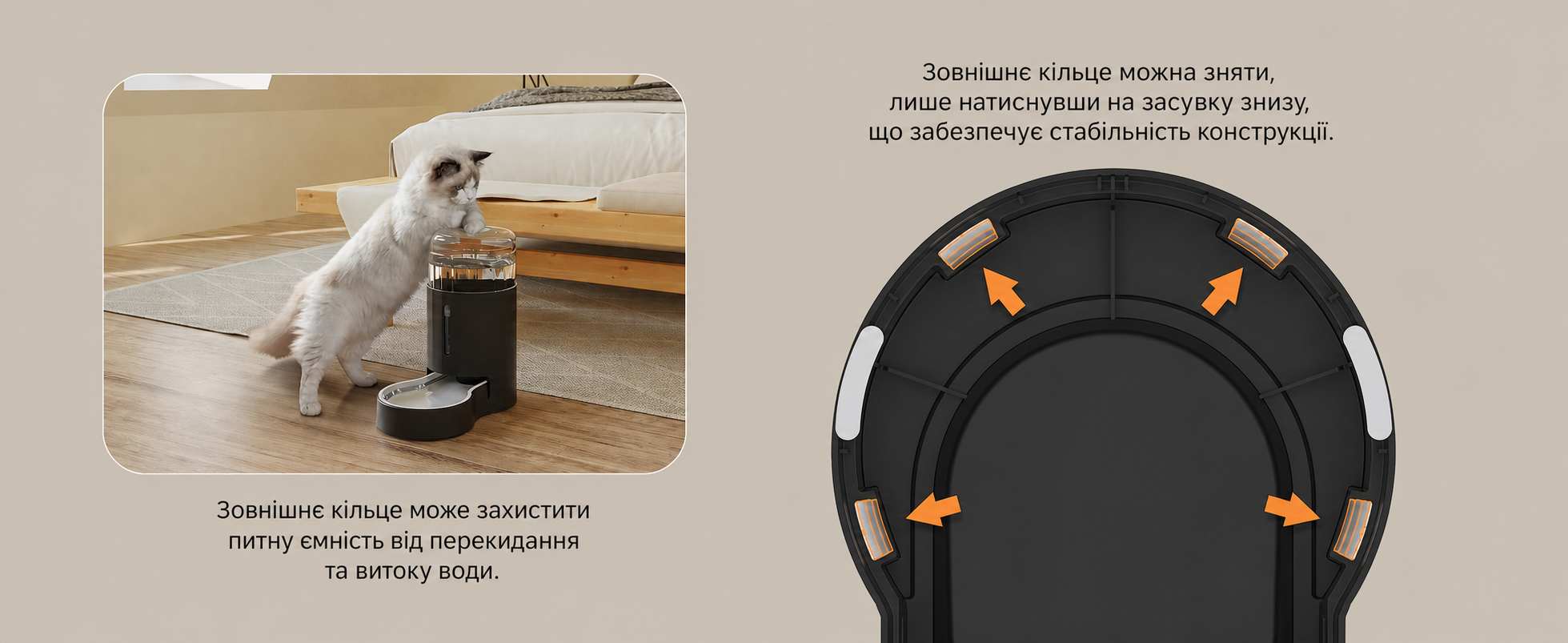 Автоматична поїлка для собак і котів JUNSPOW, 9 л, нержавіюча сталь, безшумна, без електрики, чорна